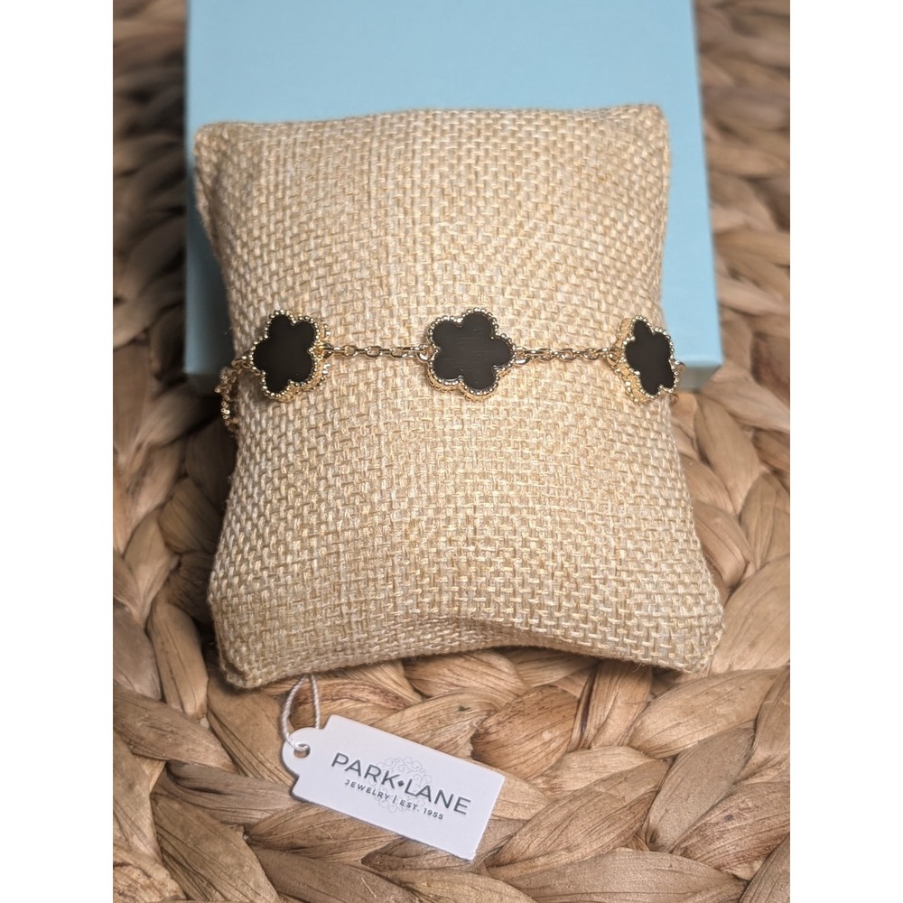 Park Lane Black Ivy Bracelet Gold Tone NIB All Occasion